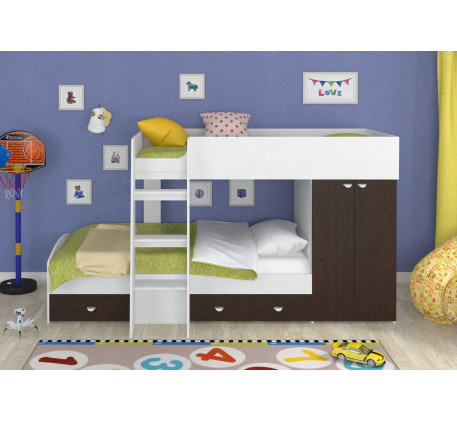 Двухъярусная кровать для подростков Golden Kids-2, спальные места 200х90 см
